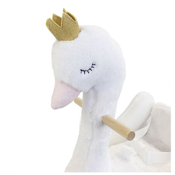 LABEBE かわいい動物たちのゆらゆらロッキング はくちょうさん 木馬 BabyGo!【送料無料 沖縄・一部地域を除く】【ラッピング不可商品】